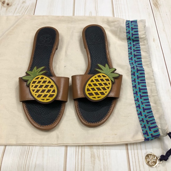 Tory Burch Shoes - Tory Burch whimsical Pineapple Leather Sandals